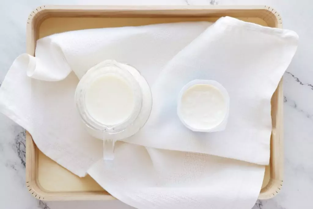 Ingredients for Homemade Yogurt in the Oven