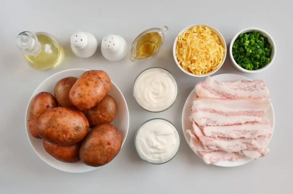 Ingredients for Loaded Baked Potato Salad