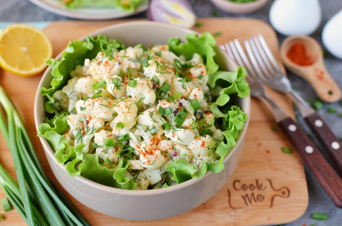 Low-Carb Cauliflower “Potato” Salad