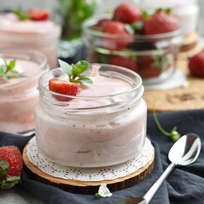 Low-Carb Strawberry Mousse (Keto-Friendly) Recipes–Homemade Low-Carb Strawberry Mousse (Keto-Friendly)–Easy Low-Carb Strawberry Mousse (Keto-Friendly)