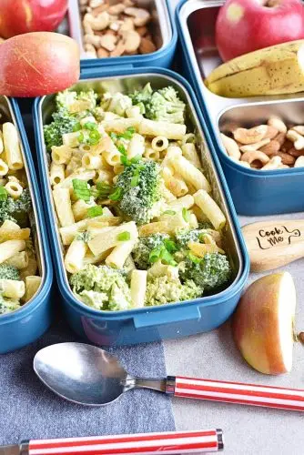 Meal-Prep Creamy Pasta Salad with Broccoli and Raisins