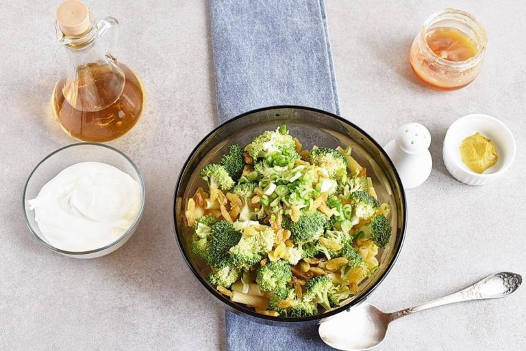 Step 2 - Meal-Prep Creamy Pasta Salad with Broccoli and Raisins