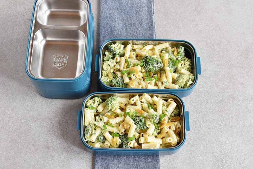 Meal-Prep Creamy Pasta Salad with Broccoli and Raisins recipe - step 5
