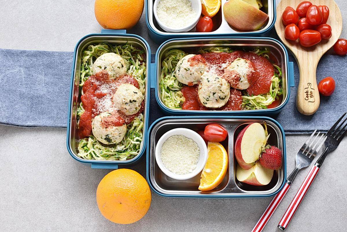 Meal-Prep Turkey Meatballs with Zoodles Recipes–Homemade Meal-Prep Turkey Meatballs with Zoodles –Easy Meal-Prep Turkey Meatballs with Zoodles