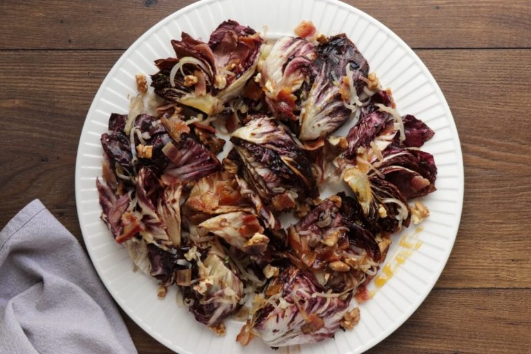 Roasted Balsamic Radicchio With Pancetta Recipe - Cook.me Recipes