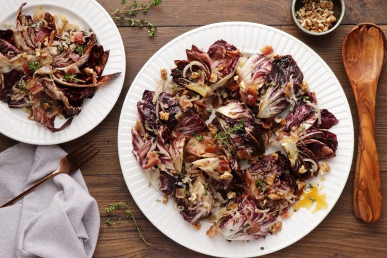 Roasted Balsamic Radicchio With Pancetta Recipe - Cook.me Recipes