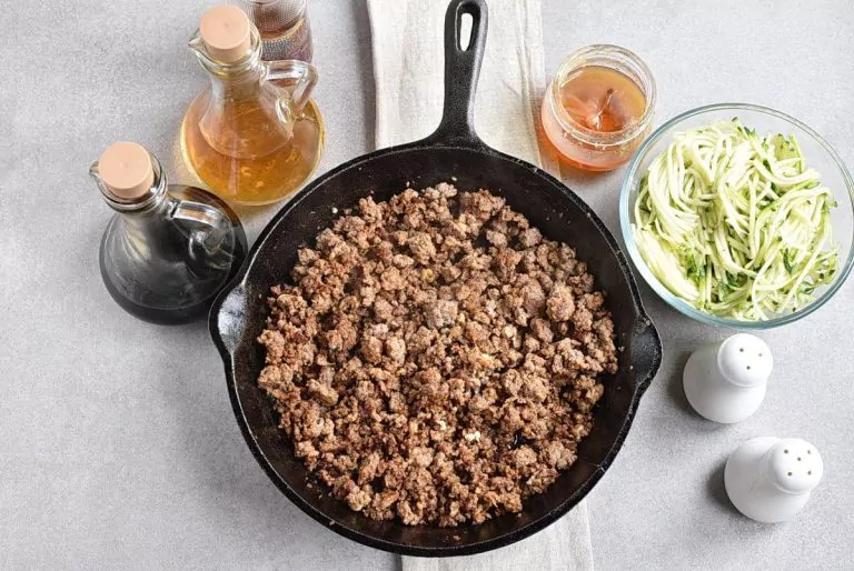 Step 5 - Sesame Ginger Beef Zucchini Noodles