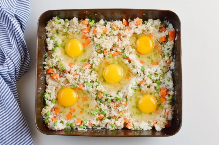 Step 6 - Sheet Pan Fried Rice
