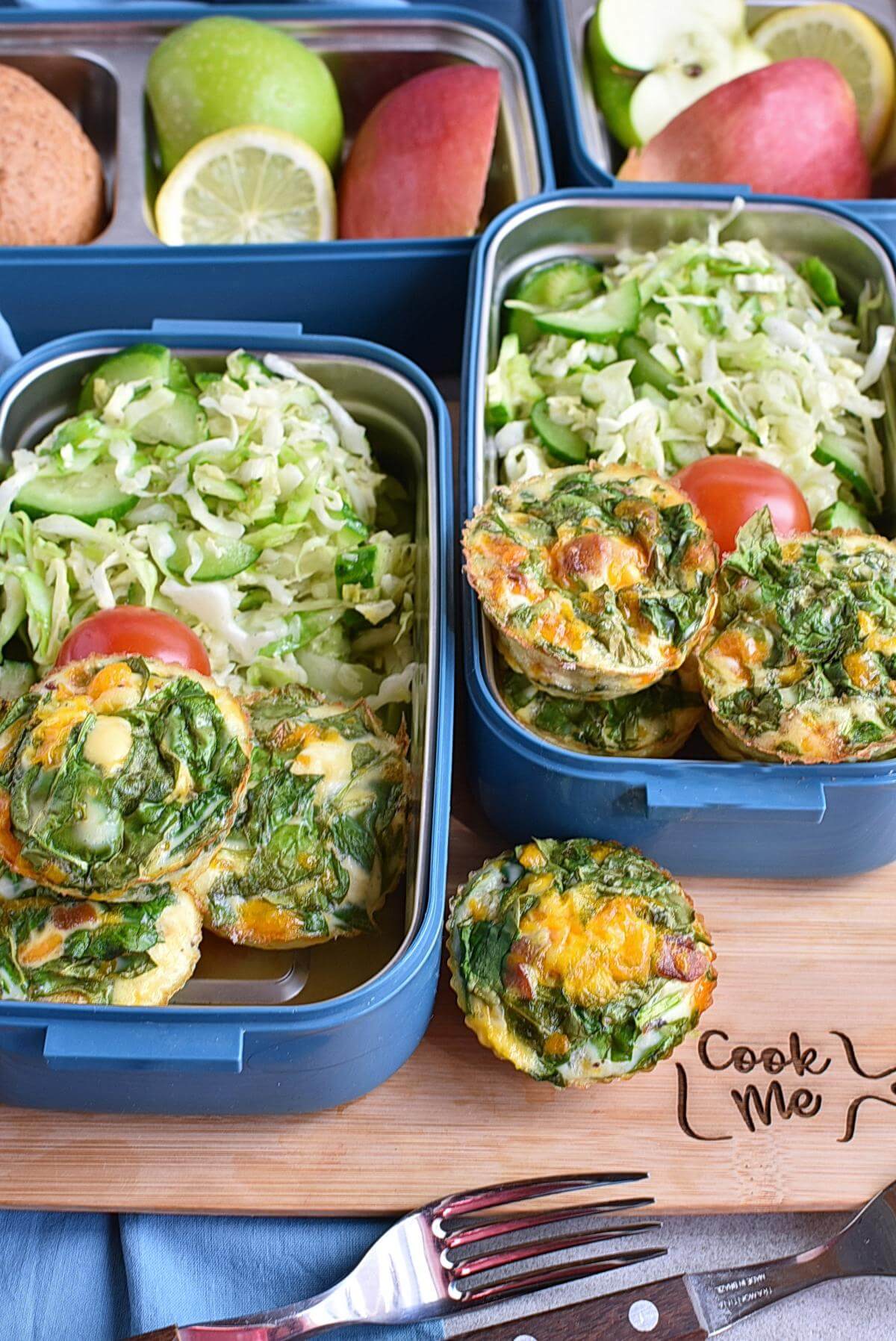 Keto Spinach and Bacon Mini Quiches Recipe - Cook.me Recipes