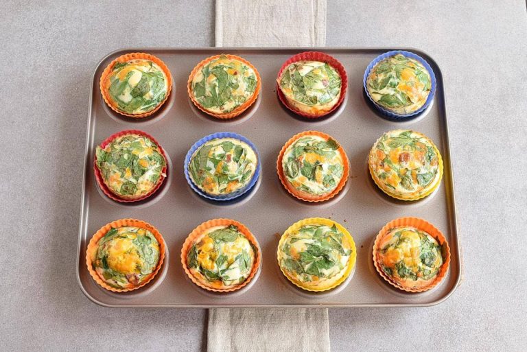 Step 5 - Keto Spinach and Bacon Mini Quiches