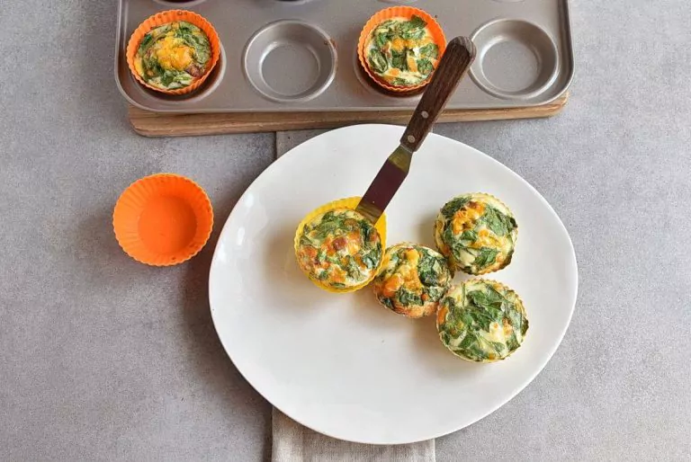 Step 6 - Keto Spinach and Bacon Mini Quiches