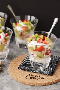 Strawberry Kiwi Quinoa Breakfast Parfait