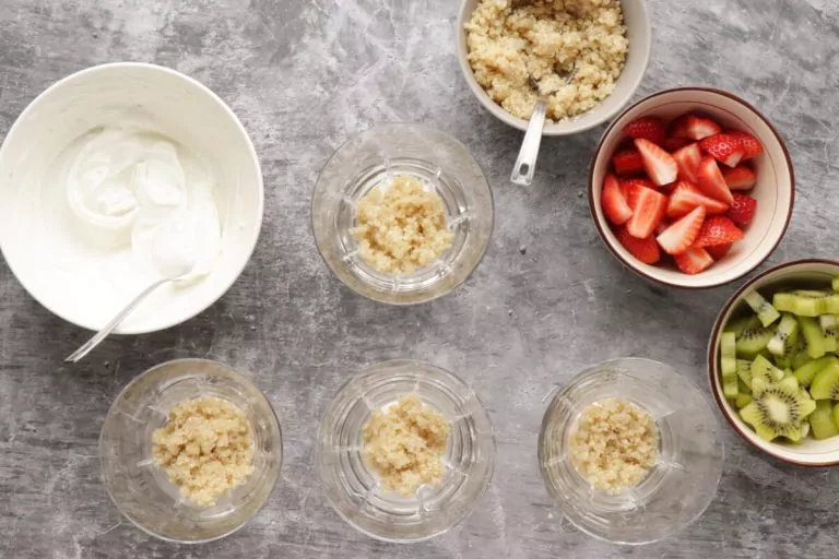 Step 3 - Strawberry Kiwi Quinoa Breakfast Parfait