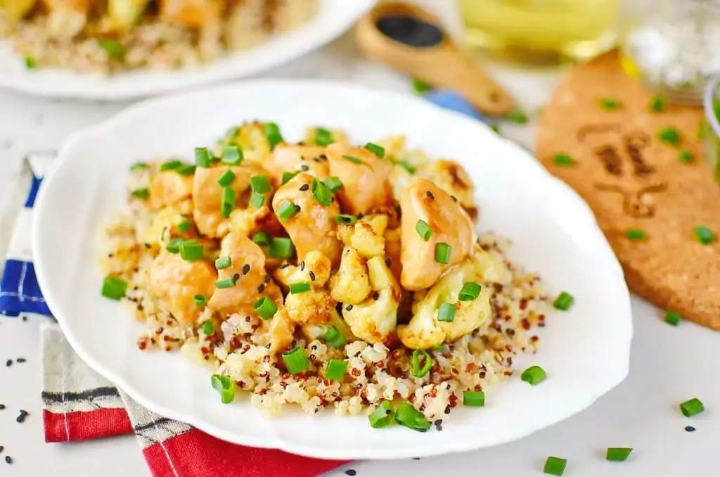 Teriyaki Chicken and Cauliflower