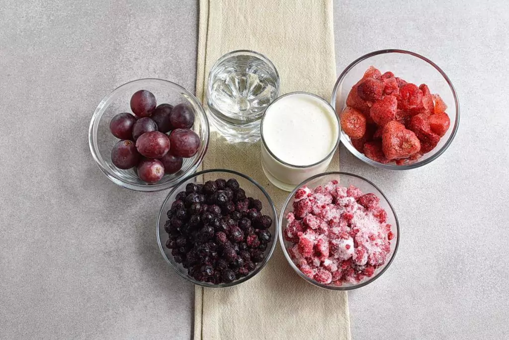 Ingredients for Triple Berry Smoothie