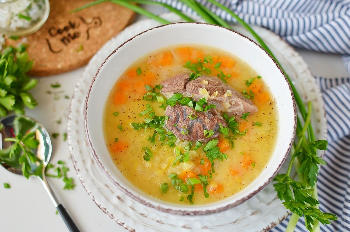 Ukrainian Split Pea Soup Recipe-How To Make Ukrainian Split Pea Soup-Delicious Ukrainian Split Pea Soup