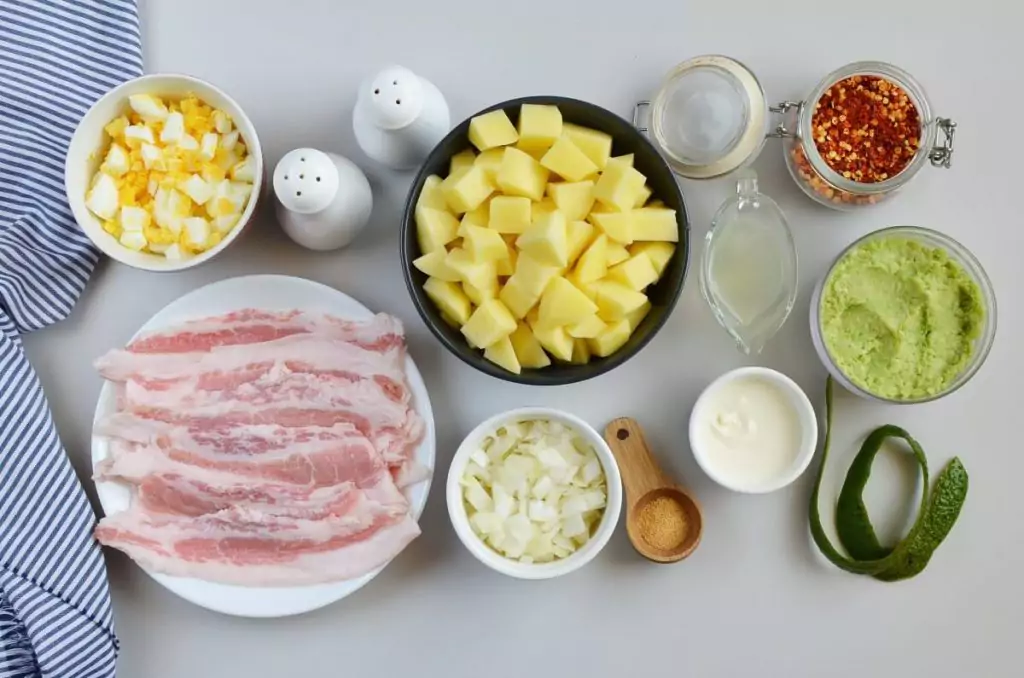 Ingredients for Ultimate Avocado Potato Salad