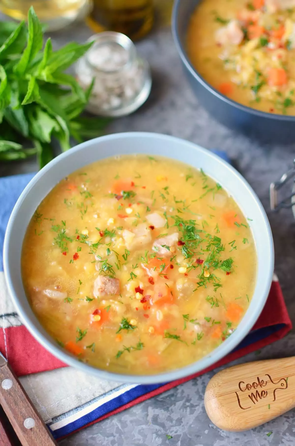 Yellow Split Pea and Bacon Soup