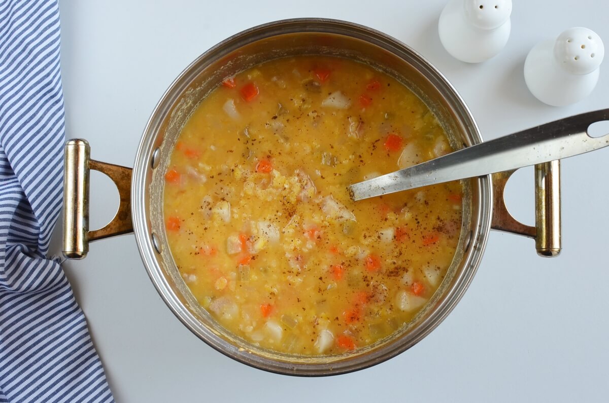 Yellow Split Pea and Bacon Soup - Erren's Kitchen