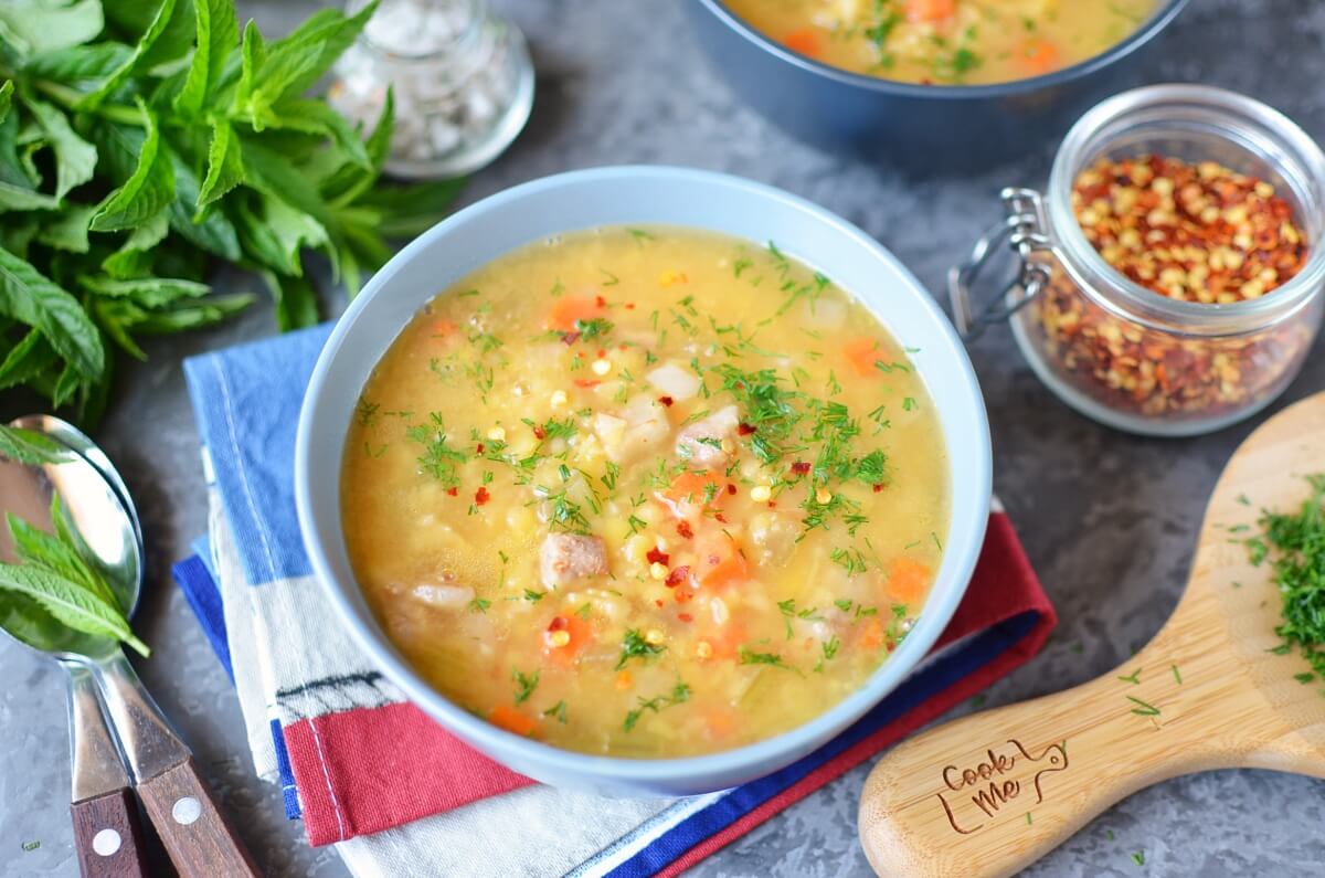 Yellow Split Pea and Bacon Soup