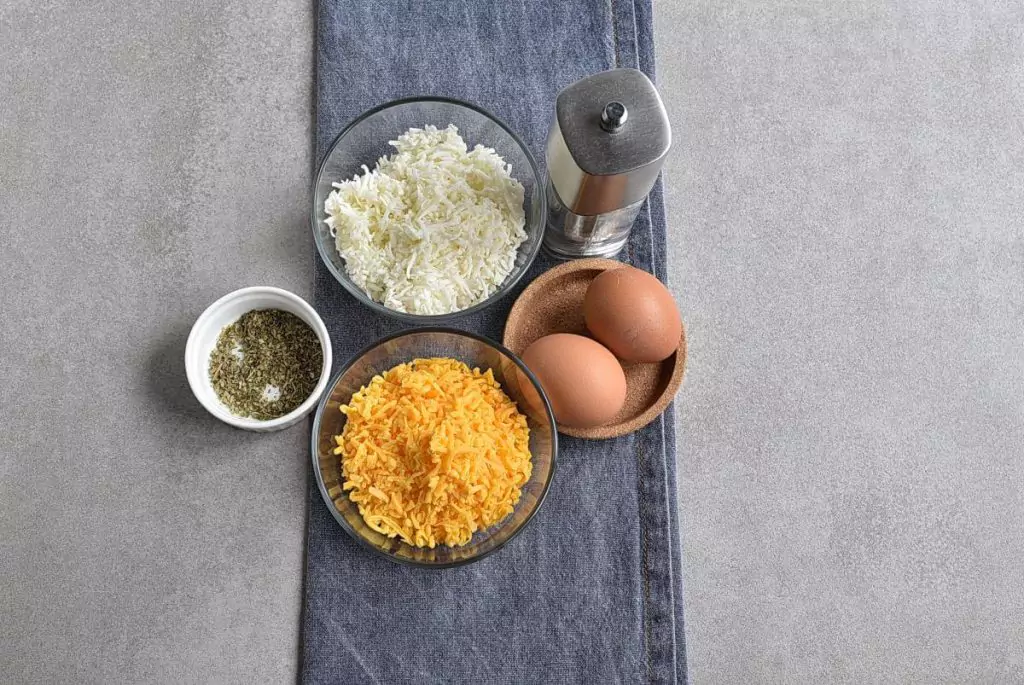 Ingredients for 2-Cheese Keto Chaffle
