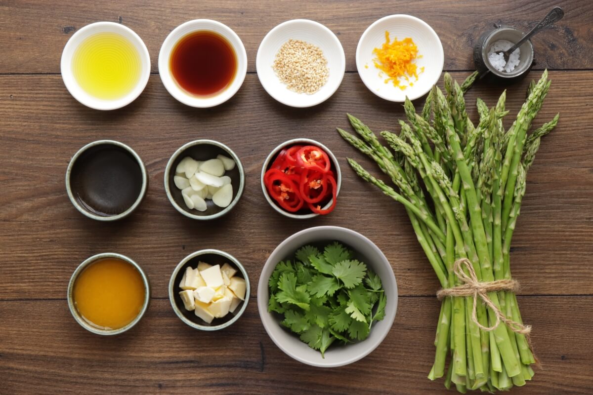 Ingridiens for Asparagus Stir-Fry