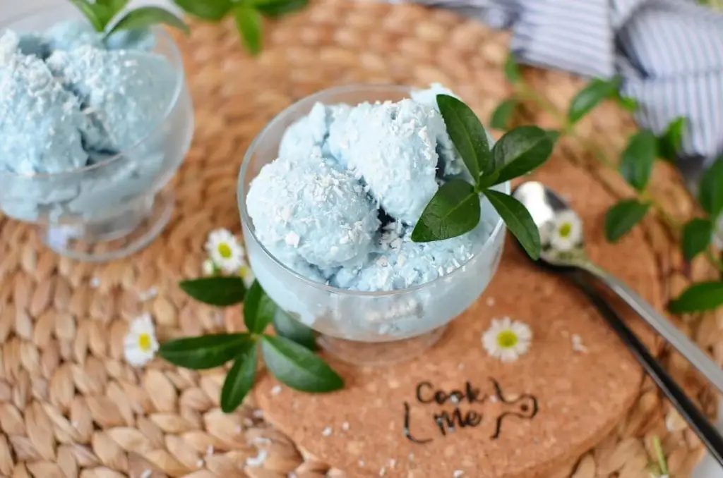 Butterfly Pea Flower Coconut Ice Cream