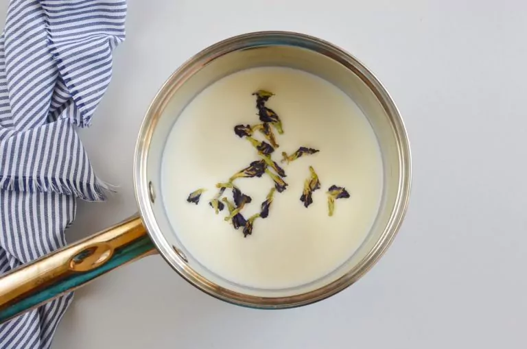 Step 2 - Butterfly Pea Flower Coconut Ice Cream
