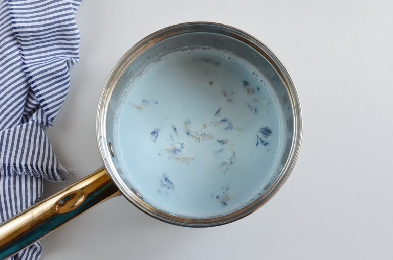 Step 2 - Butterfly Pea Flower Coconut Ice Cream