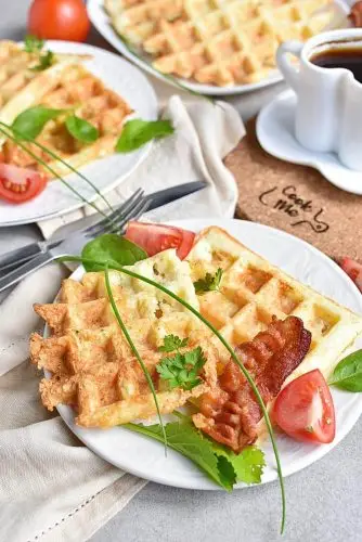 Chaffle 2-ingredient Keto Waffle
