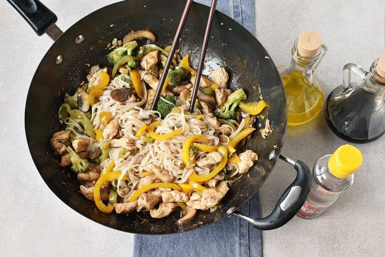 Step 5 - Chicken Stir-Fry with Rice Noodles