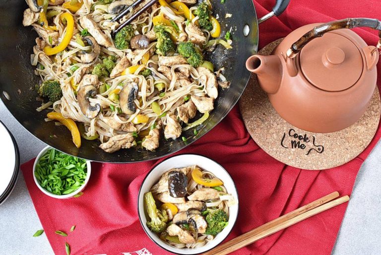 Step 6 - Chicken Stir-Fry with Rice Noodles