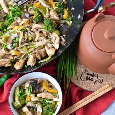 Chicken Stir-Fry with Rice Noodles Recipes– Homemade Chicken Stir-Fry with Rice Noodles–Easy Chicken Stir-Fry with Rice Noodles