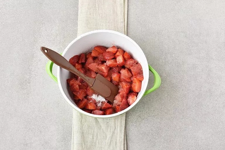 Step 6 - Chocolate Panna Cotta with Strawberry Topping
