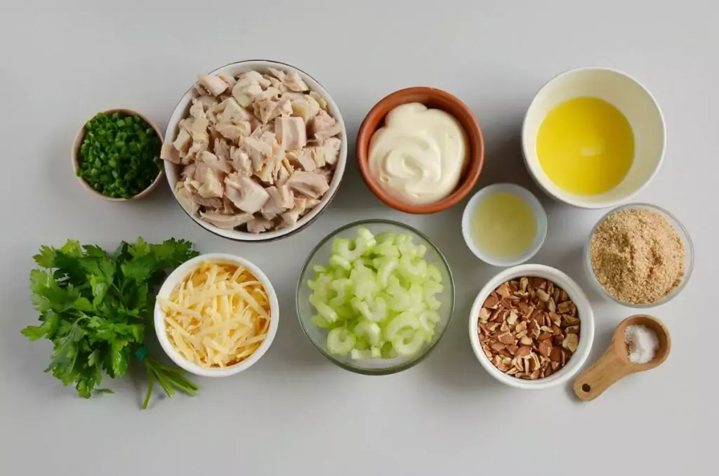Ingredients for Classic Hot Chicken Salad