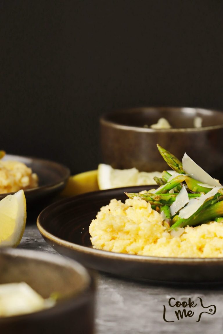 Creamy Polenta with Asparagus