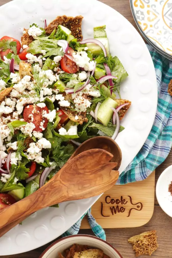 Fattoush with Queso Fresco