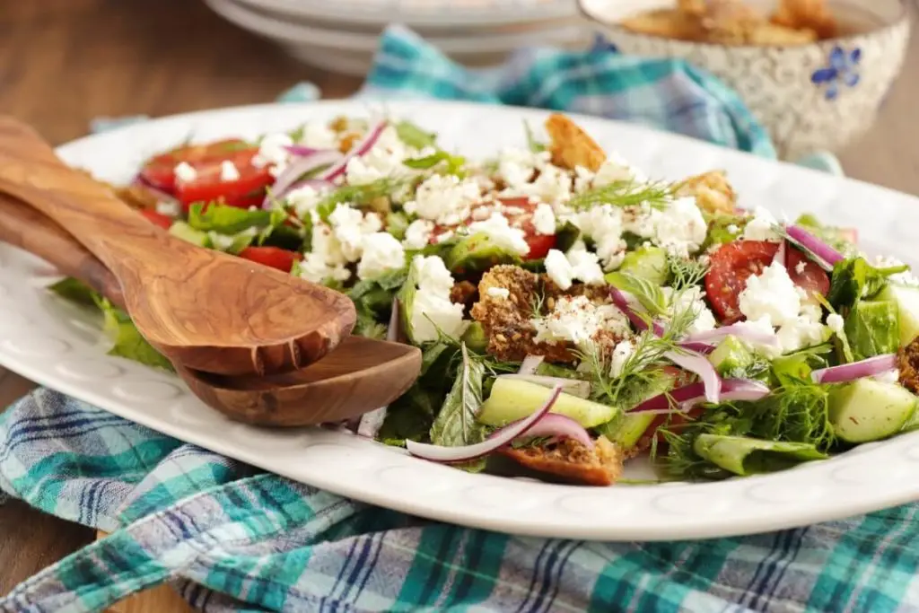 Fattoush with Queso Fresco