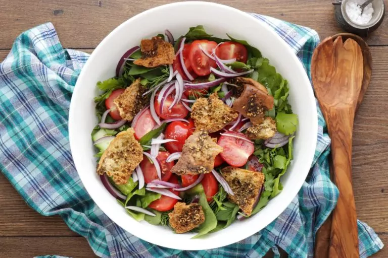 Step 6 - Fattoush with Queso Fresco