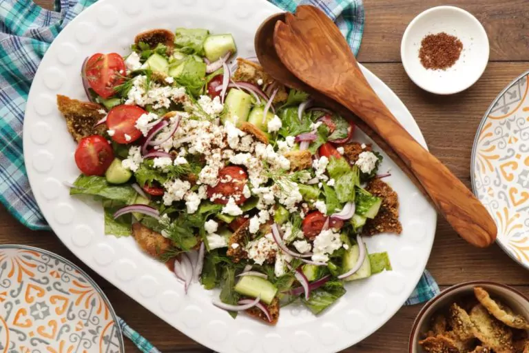 Step 8 - Fattoush with Queso Fresco