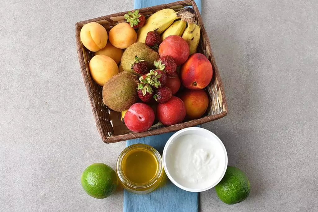 Ingredients for Fresh Key Lime Greek Yogurt Dip
