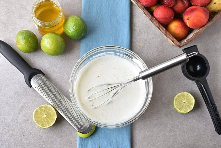 Step 2 - Fresh Key Lime Greek Yogurt Dip