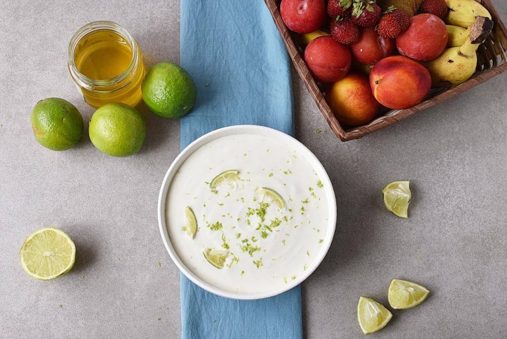 Fresh Key Lime Greek Yogurt Dip recipe - step 3