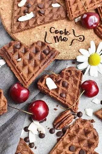 Gluten Free Chocolate Buckwheat Waffles