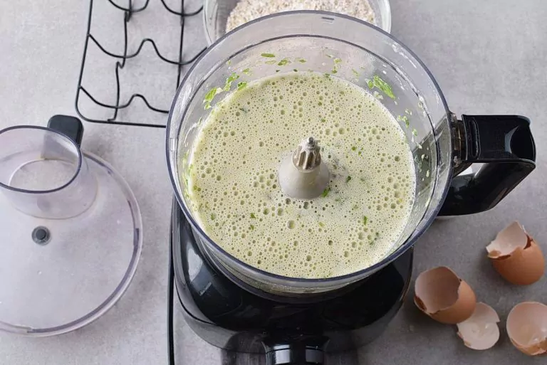 Step 2 - Green Oatmeal Spinach Waffles