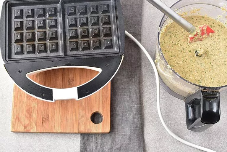 Step 4 - Green Oatmeal Spinach Waffles