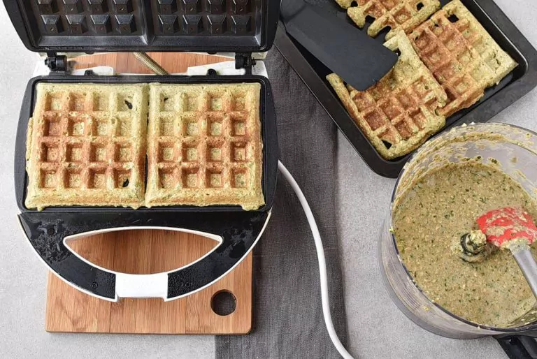 Step 5 - Green Oatmeal Spinach Waffles