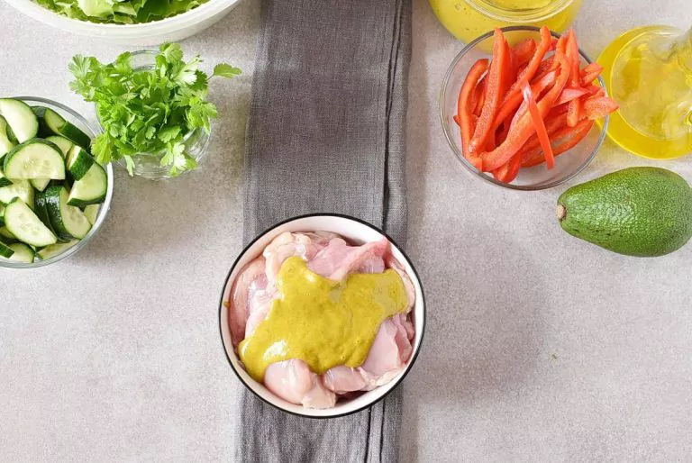 Step 1 - Grilled Chicken Mango Salad