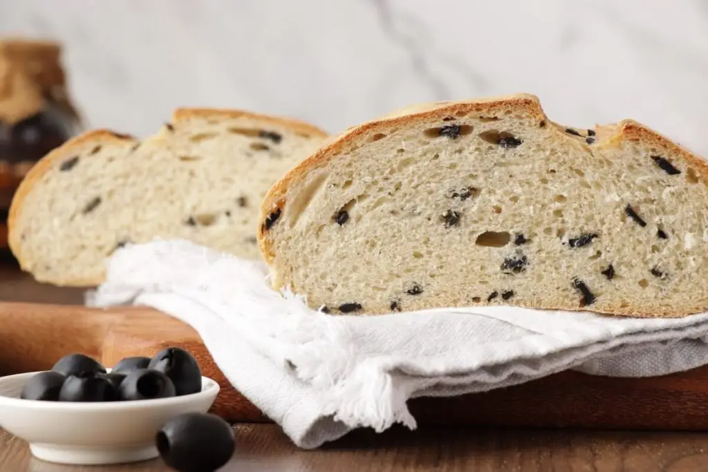 Homemade Black Olive Bread