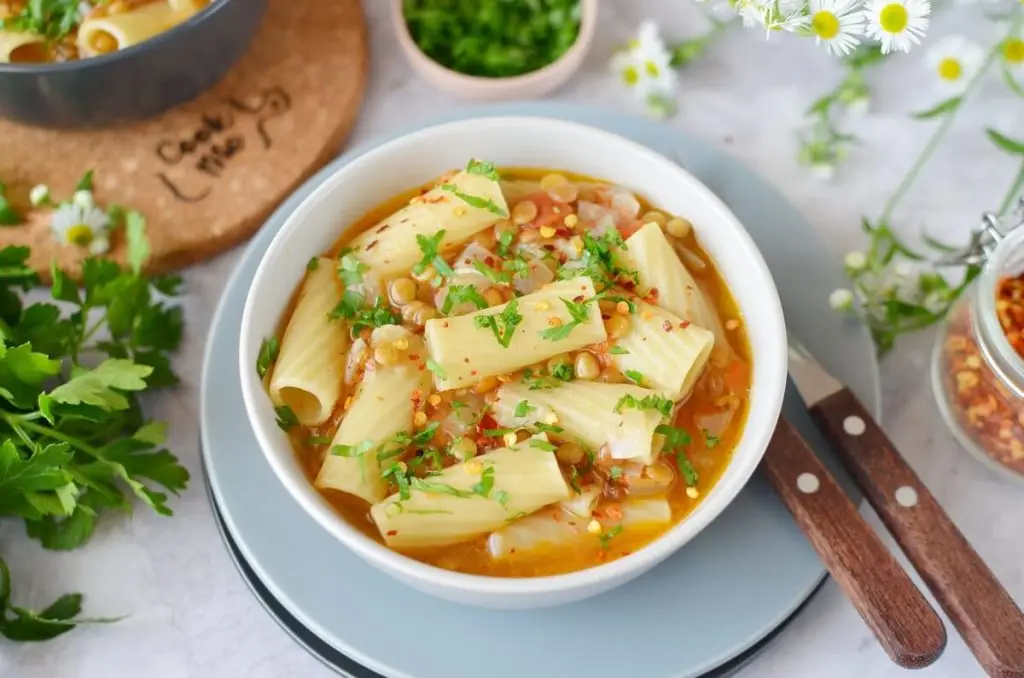 Italian Pasta with Lentils